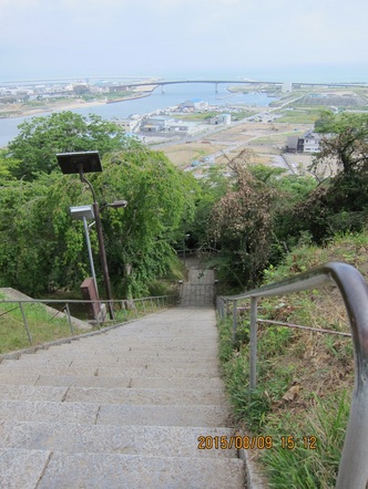 日和山公園から石巻港を望む