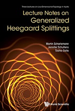 敏夫Lecture notes on generalized Heegaard splittings