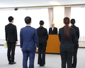 表彰状授与式学長