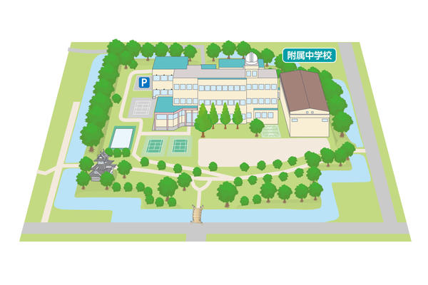 本城地区キャンパスマップ
