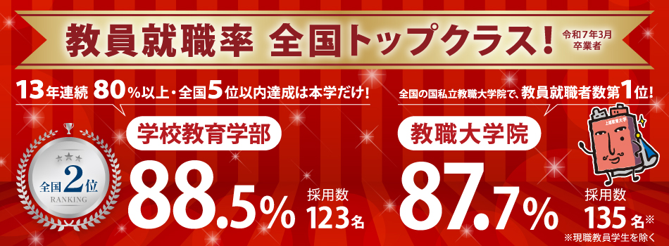 教員就職率バナー