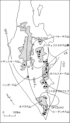 カムチャッカの火山